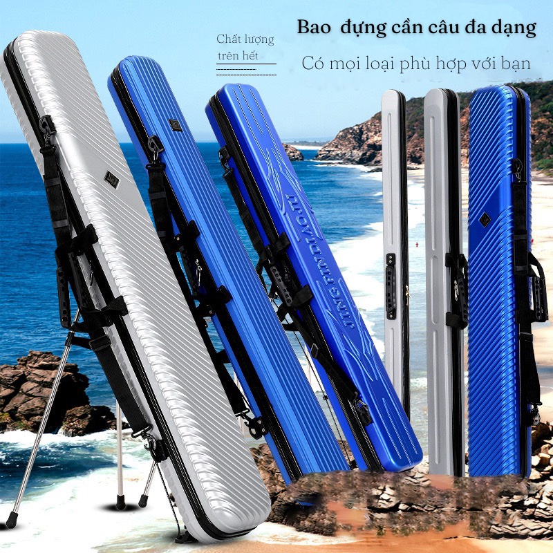 Bao Đựng Cần Câu ABS tráng Hợp Kim , chống thấm nước cực tốt , dài 1m25 , trong lót vải mềm , chống xước cao