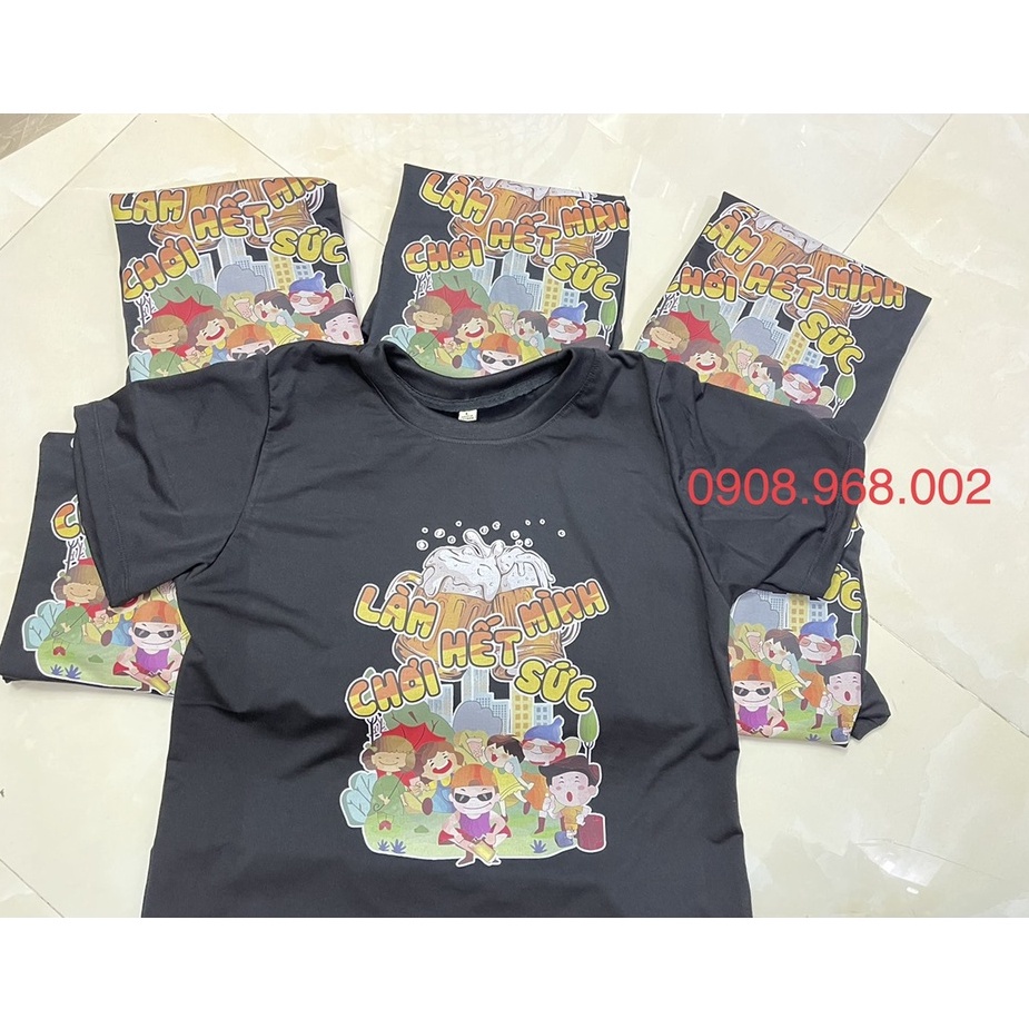 áo thun nhóm đi biển du lịch lớp gia đình giá rẻ tận xưởng cotton co giản 4 chiều thoải mái