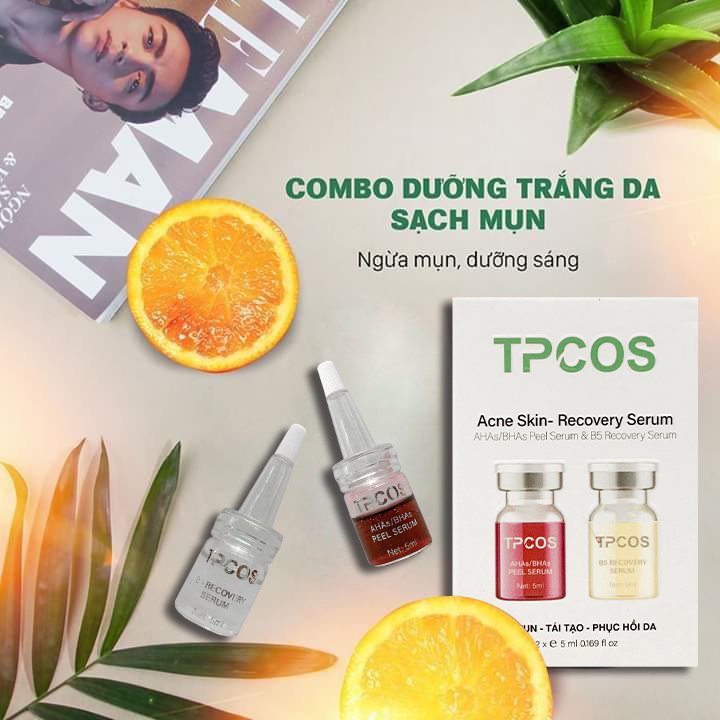 HOT Combo Tp Cos Peel Mụn Phục Hồi Cho Da Căng Bóng Tp Cos