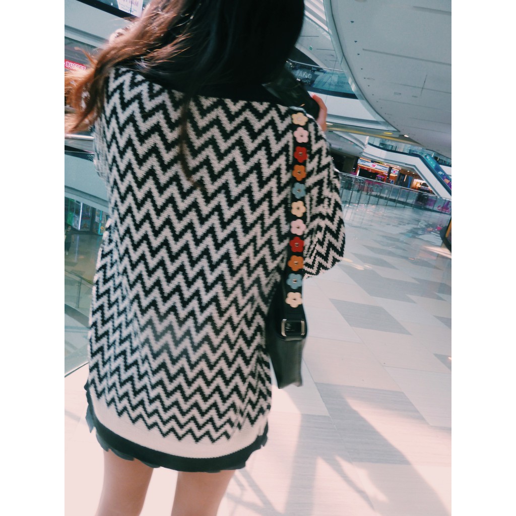 [ HÀNG ORDER ] Áo khoác Cardigan nam hoạ tiết sọc zigzag style Hàn Quốc | BigBuy360 - bigbuy360.vn