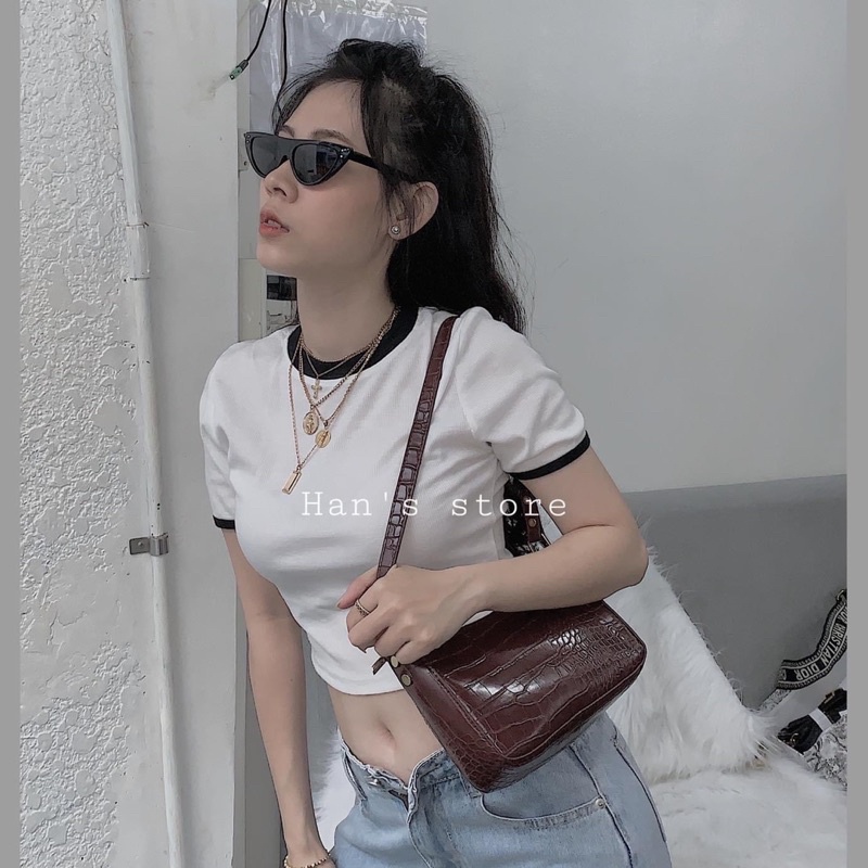 TÚI KẸP NÁCH VÂN DA (ẢNH THẬT)