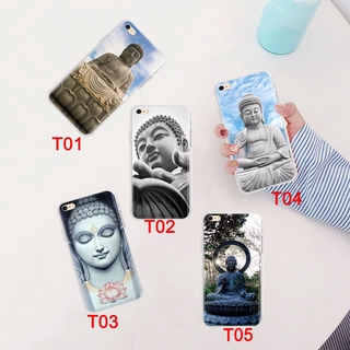 Ốp điện thoại trong suốt hình phật giáo cho iPhone 12 Mini 11 Pro XS Max X XR