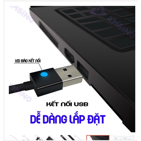 Bộ đèn Led dán màn hình chính hãng Ambino Basic - Màu sắc theo màn hình hiển thị - Điều khiển bằng phần mềm dành cho PC