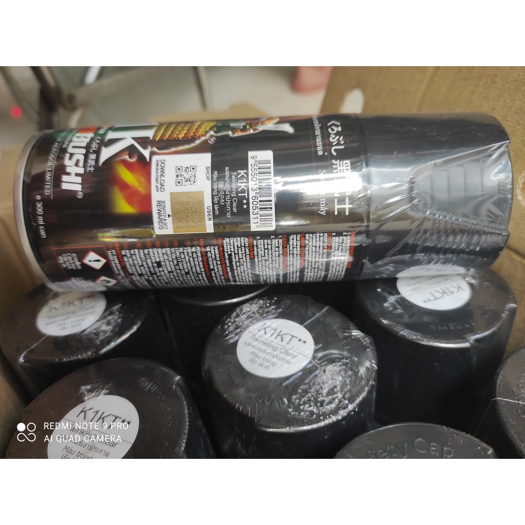 Chai sơn xịt phủ bóng lấp lánh kim tuyến K1KT Samurai