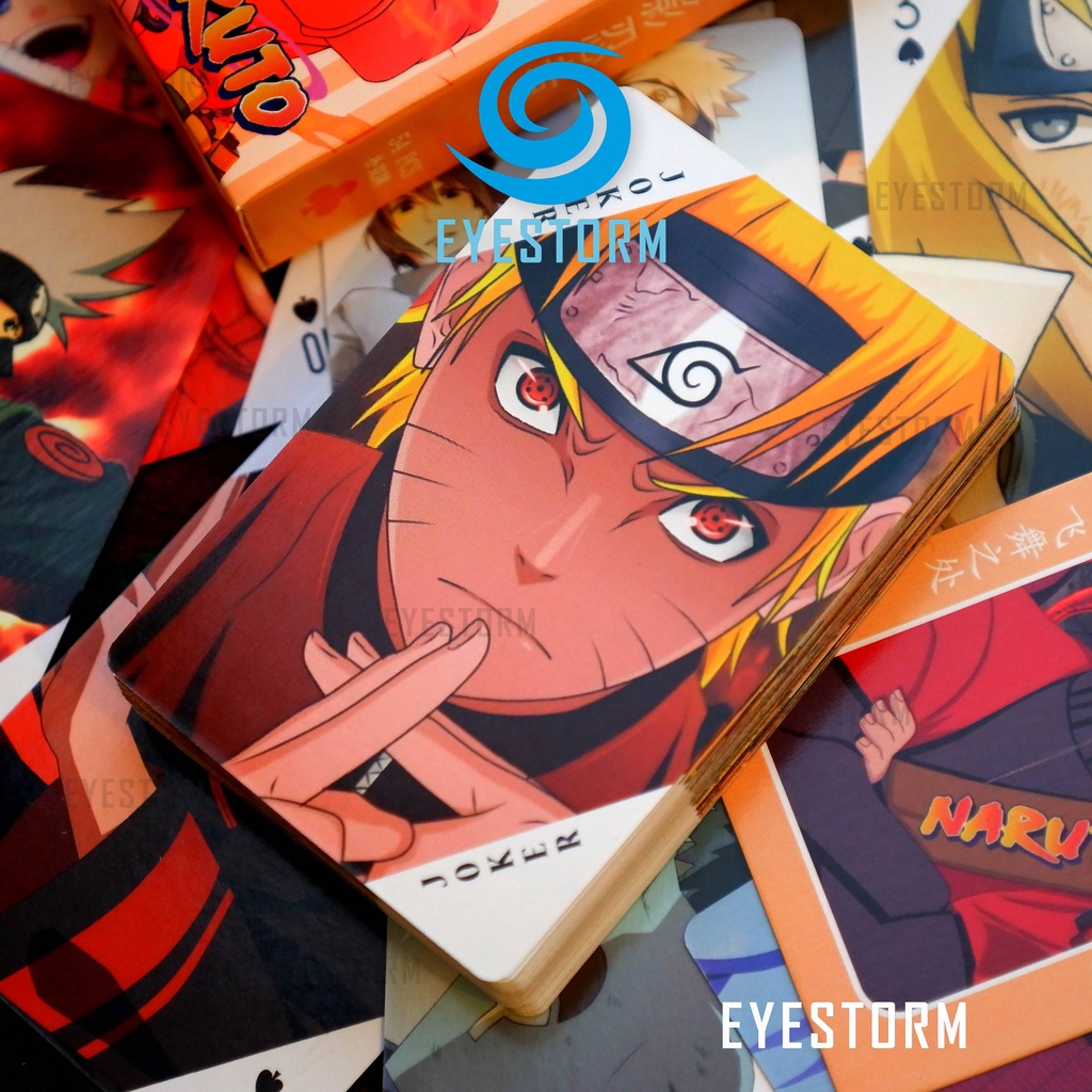 Bộ bài tây, tú lơ khơ tổng hợp nhiều mẫu One Piece, Kimetsu no Yaiba, Conan, Naruto, anime, manga - Poker S - 54 lá