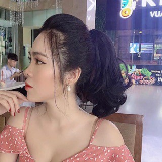 Tóc giả nữ ❤️freeship❤️tóc giả ngoặm xoăn đuôi ngắn 25cm