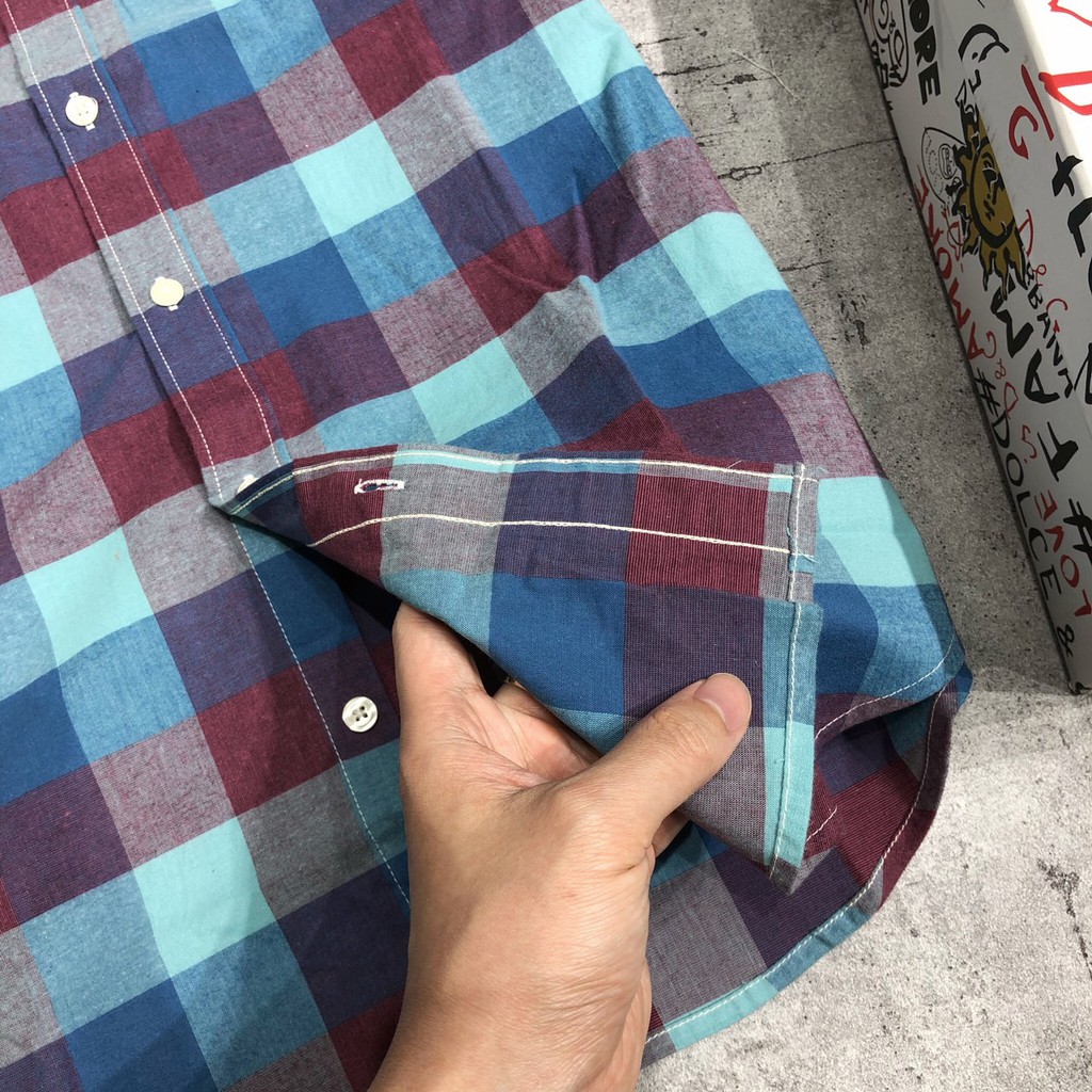 Áo sơ mi nam caro ngắn tay nam công sở bigsize cao cấp xuất khẩu SMHOL - 02