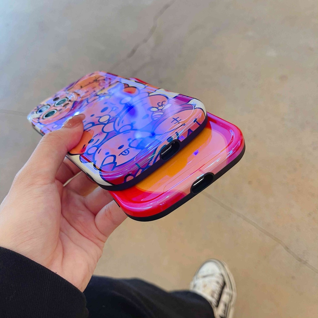 Ốp Điện Thoại IMD Hình Gấu Winnie Cho IPhone 13Pro Max Xr 11 12 Pro Max