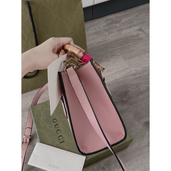 Túi xách nữ Gu.cci Diano Bamboo Supper Vip size 20 da thật