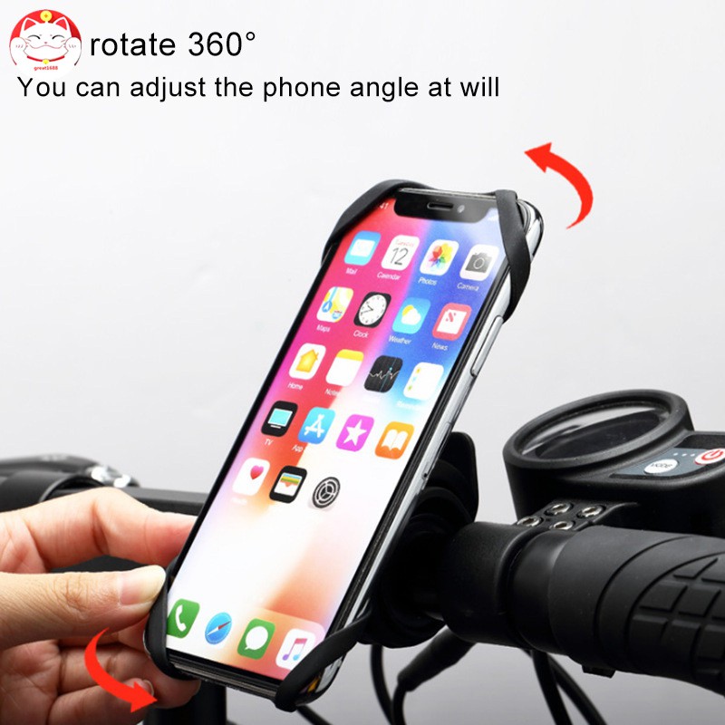 ✂GT⁂ Detachable 360°Rotation Adjustable Cell Phone Holder for Cell Phone Holder for Bike Motorcycle Outdoor activity