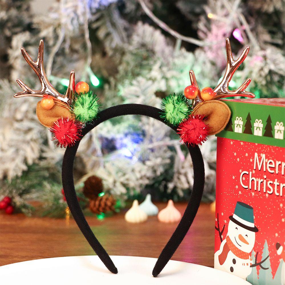 Băng Đô Cài Tóc Hình Sừng Tuần Lộc Giáng Sinh Dễ Thương