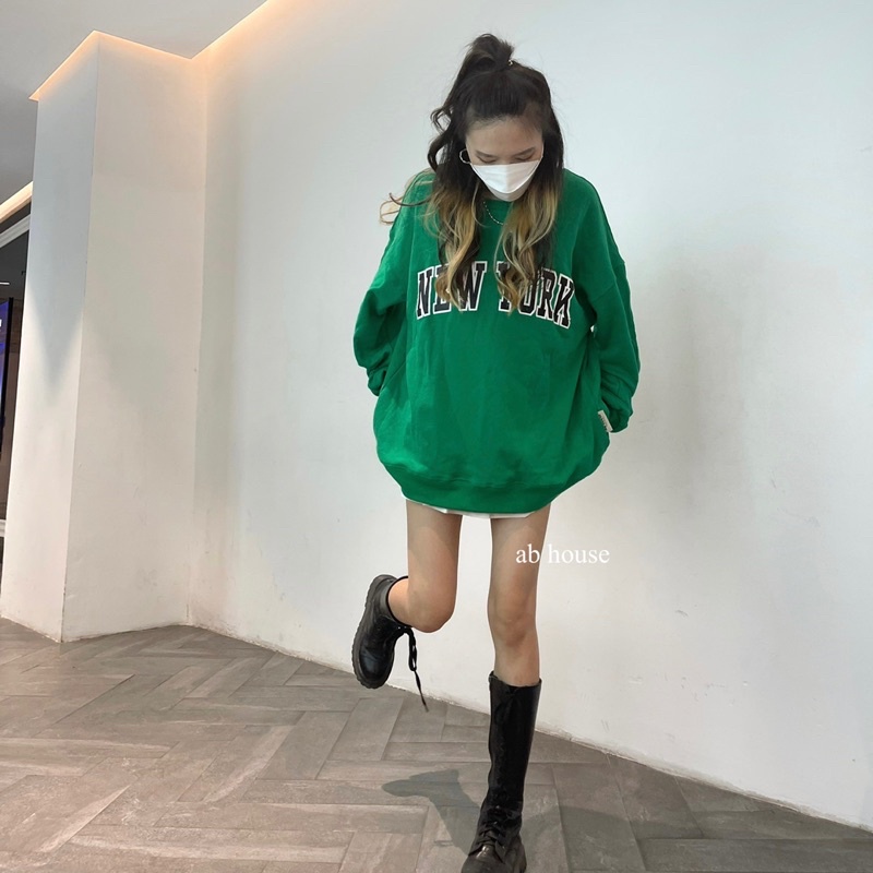 Áo Sweater Nỉ Cotton NEWYORK Unisex Nam Nữ (Ảnh Thật/Có Sẵn) | BigBuy360 - bigbuy360.vn