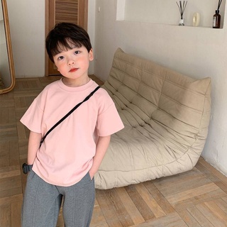 Áo phông trơn basic bé trai bé gái