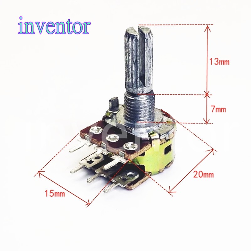 Chiết áp kép WH148 6PIN 20MM B1K 2K 5K 10K 20K 50K 100K 250K 500K 1M