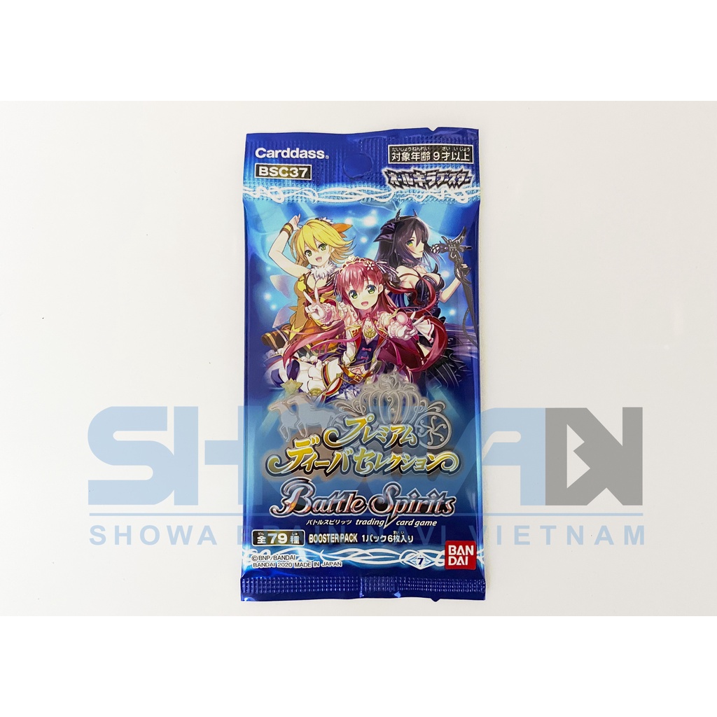 Bộ cờ chiến thuật Battle Spirits, Gói mở rộng BSC37, Phiên bản All-Kira Booster Premium Diva Selection, 1 gói/6 quân cờ