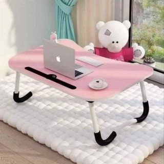 Bàn học, bàn làm việc gấp gọn. Có khay để ipad. Mặt gỗ, chân inox, đế cao su. Kích thước: 60x40x28 cm
