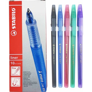 Bút bi STABILO Liner 0.7mm (Xanh, Đen, Đỏ, Hồng, Tím, Lá)