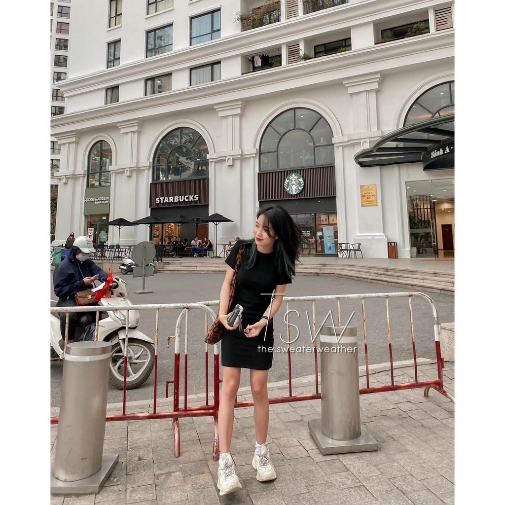 ĐẦM THUN BODY TD 2 MÀU XANH ĐEN | BigBuy360 - bigbuy360.vn