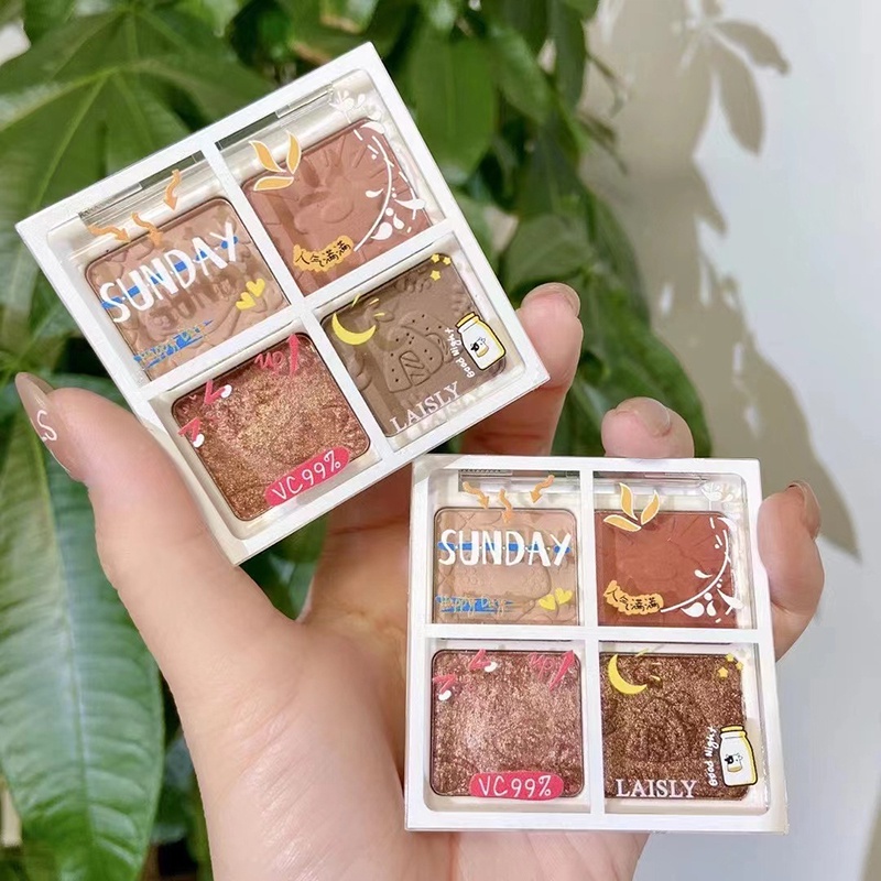Bảng Phấn Mắt Màu Lì Sắc Tố Cao Không Nhòe Lâu Trôi
