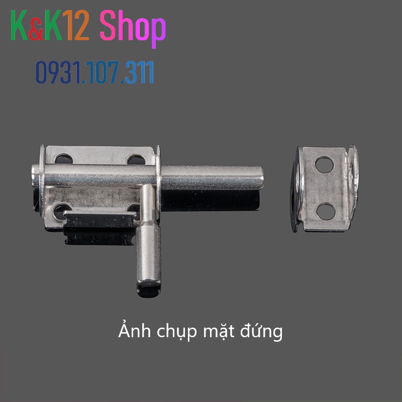 [ Độc quyền] Chốt khóa cửa, then cửa bằng thép không gỉ K05 loại 1.5 inch