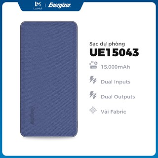 Sạc dự phòng siêu nhân energizer 15.000mAh – UE15043