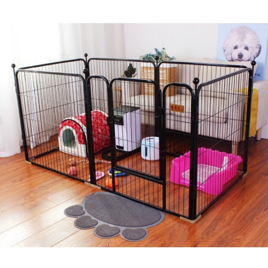 Chuồng Quây Ghép 6 Tấm ( 60X60CM Và 70X80CM) Sơn Tĩnh Điện Dành Cho Chó Hàng Cao Cấp