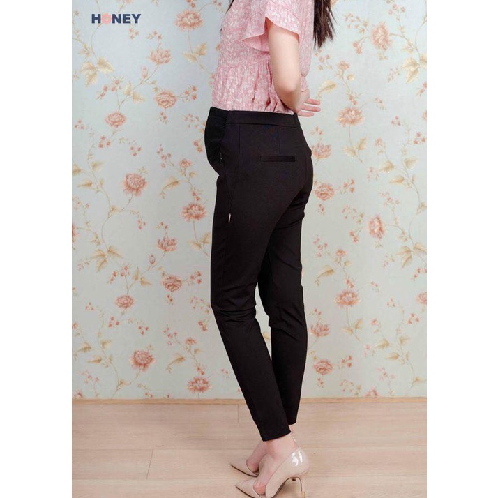 Quần legging chất âu có đáp bụng và chun rút - Thời trang đầm bầu cao cấp HONEY