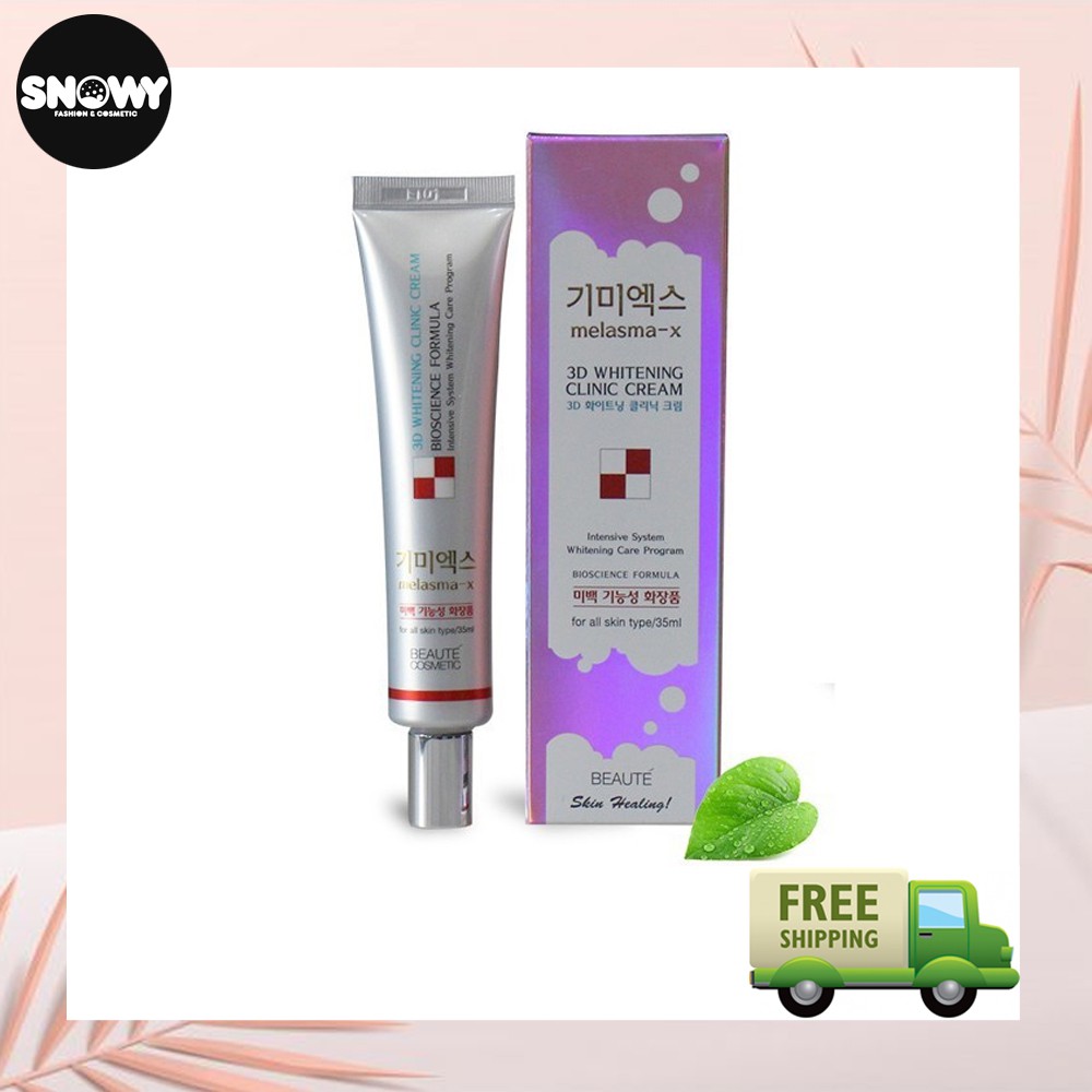 Kem Hỗ Trợ Giảm Thâm Nám Và Tàn Nhang Melasma-X 3D Whitening Clinic Cream