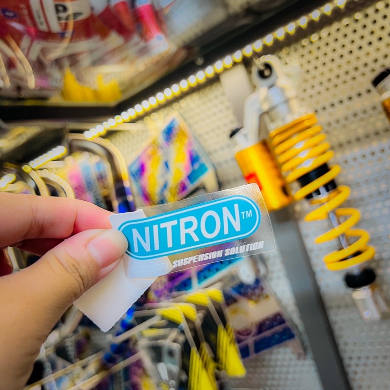 Tem Logo Nitron in uv mực nổi cực đẹp chất liệu mẫu như tem zin chính hãng ✌