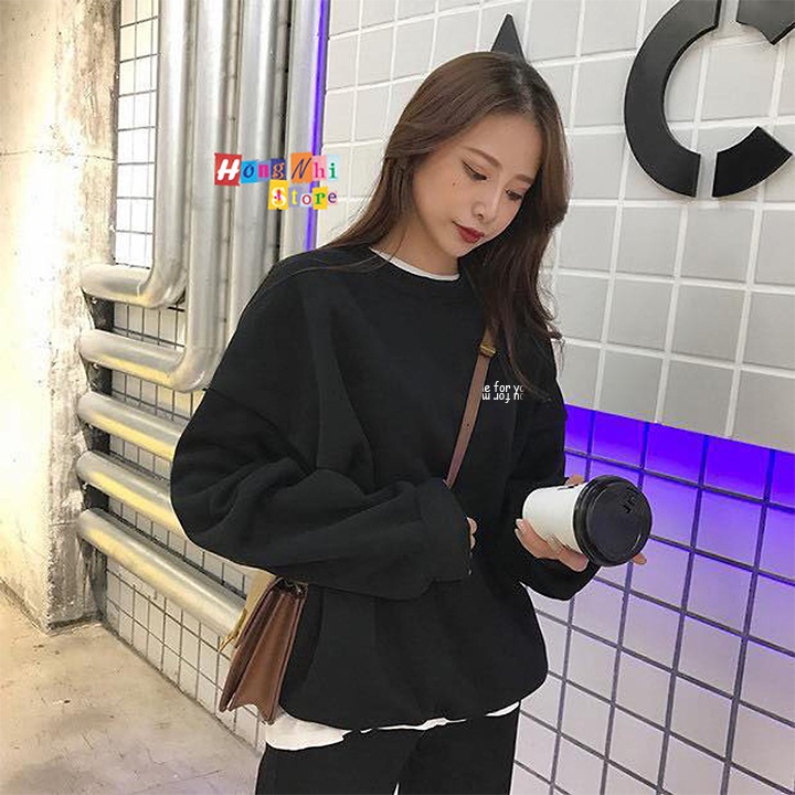 FREESHIP Áo Sweater Nỉ in chữ You For Me,Form Rộng Unisex,nỉ Bông mềm mại,dày dặn,Freesize dưới 65kg