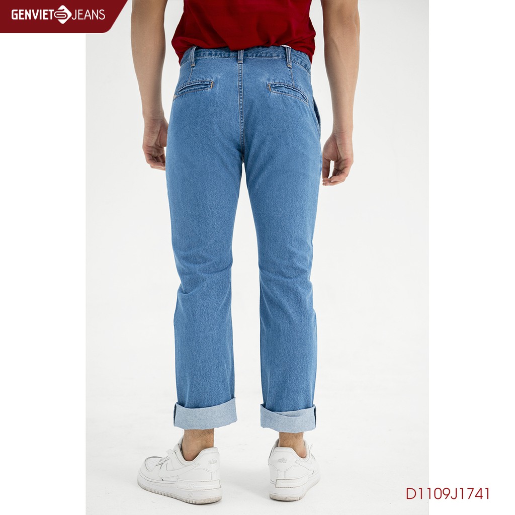 Quần Dài Jeans Nam Form Đứng GENVIET D1109J1741