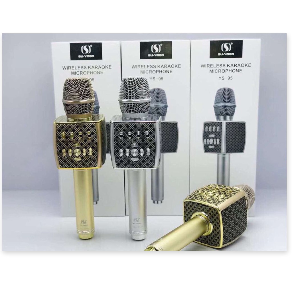 [REVIEW SẢN PHẨM HOT] Micro Karaoke Bluetooth Cao Cấp YS-95 Tích Hợp Loa Bass Không Dây Dùng Hát Tại Nhà Hoặc Livetream,