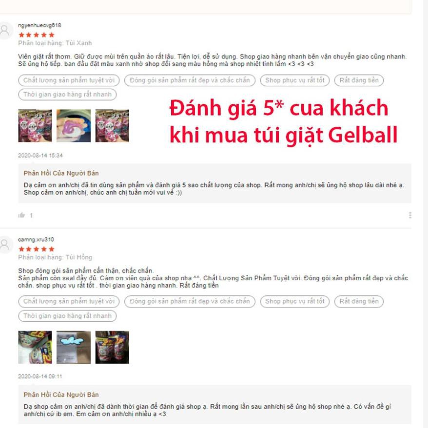 [Nhật Chính Hãng] Viên Giặt Nhật ARIEL GELBALL 3D Nội Địa Nhật Hộp 18 Viên | GELLBALL