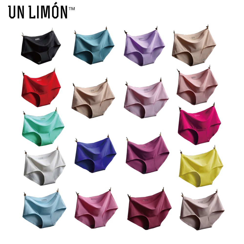 Set 5 quần lót vải lụa lạnh UNLIMON lưng vừa không đường may dành cho nữ | BigBuy360 - bigbuy360.vn