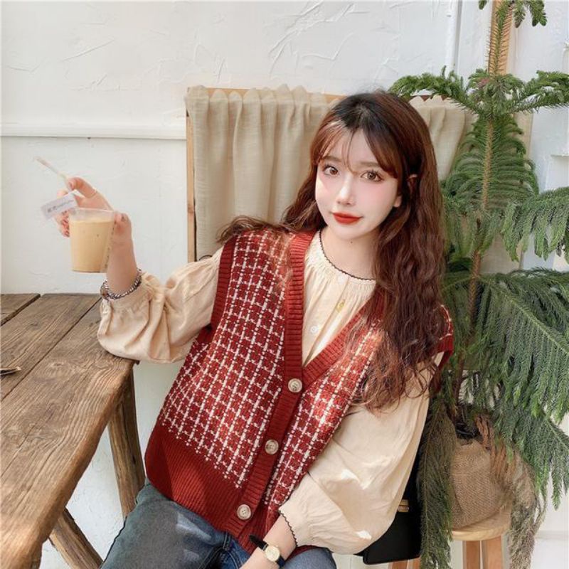 Áo len cardigan
