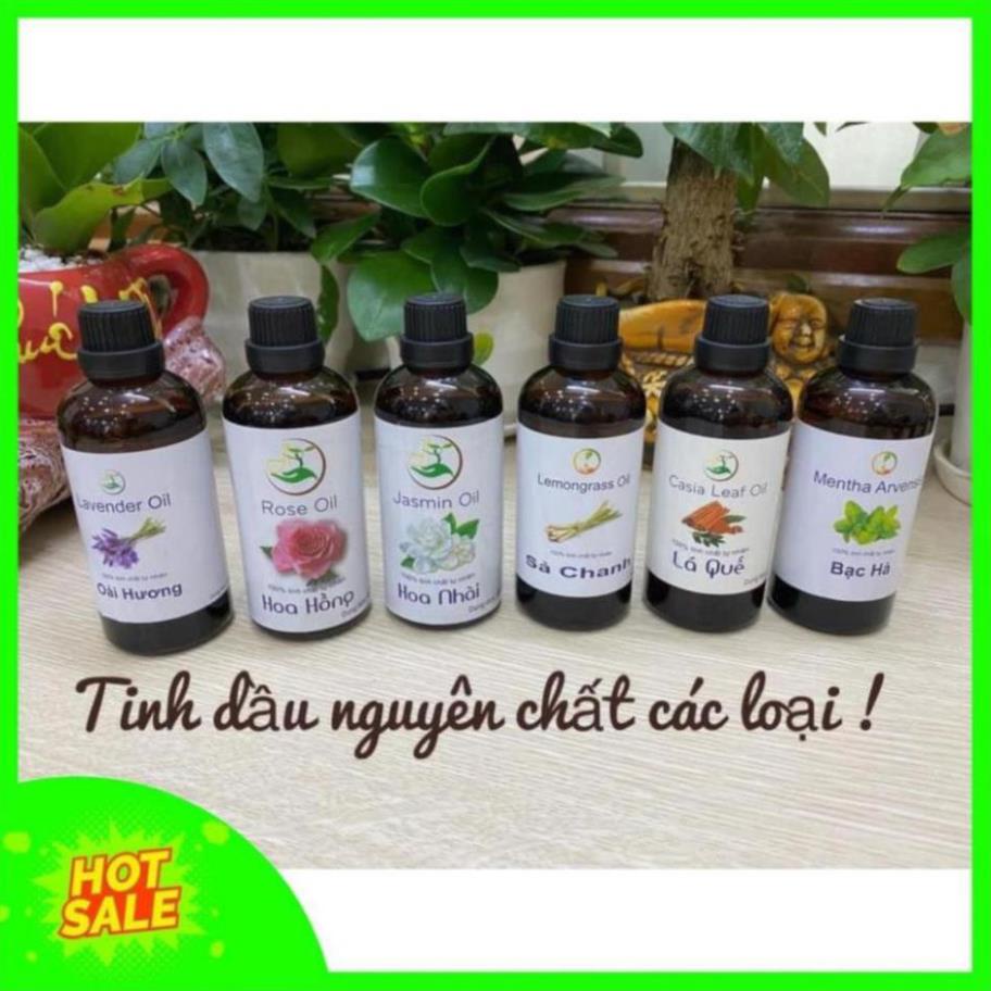 Tinh Dầu Xông, Tinh Dầu Xông Phòng Đủ Vị Quế, Sả Chanh, Oải Hương,Bạc Hà Chai 100ml