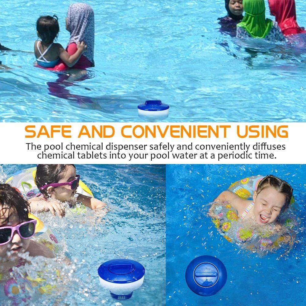 JUNE Máy Lọc Nước Nổi 8 Inch Chuyên Dùng Cho Hồ Bơi