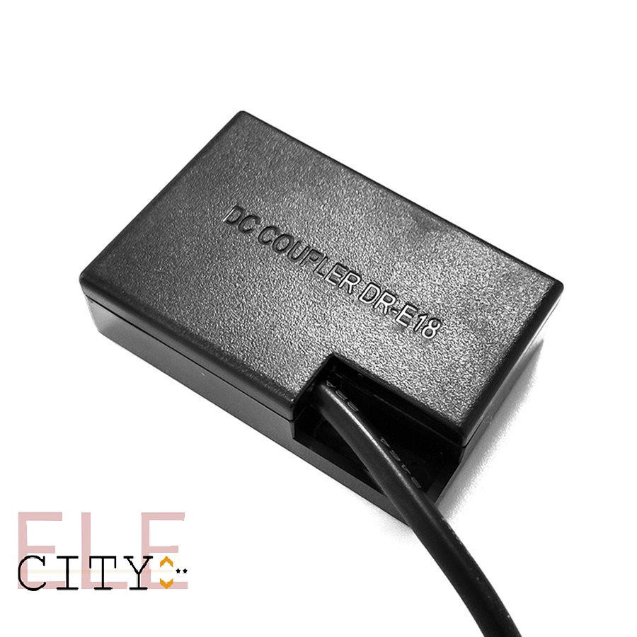 ✨kho sẵn sàng✨DC Coupler DR-E18 Fake Battery LP-E17 for Canon EOS RP 77D Rebel T6s Camera