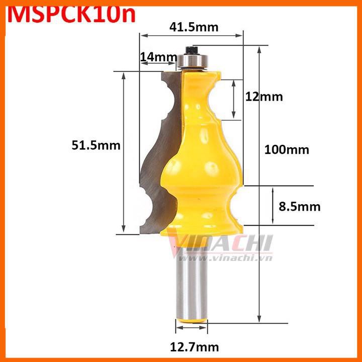 Mũi Soi Phào Chỉ Kiểu 10 - Mũi Soi Gỗ Tạo Chỉ Nổi Cửa Gỗ Cốt 12.7 chuyên dùng tạo đường con cho đồ gỗ trang trí...