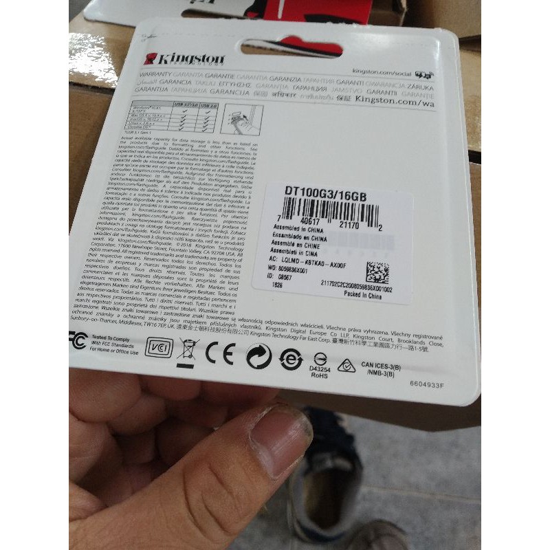 USB Kingston 16gb chính hãng Viết Sơn phân phối, tem laser 7 màu chống giả. | BigBuy360 - bigbuy360.vn