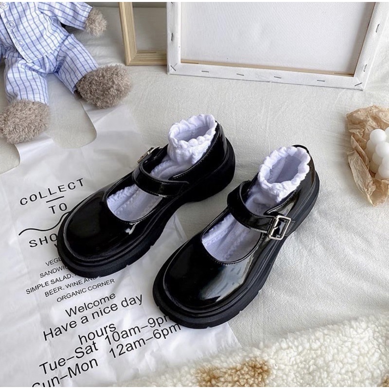 Giày búp bê có quai vintage Mary Jane Yannie Lolita