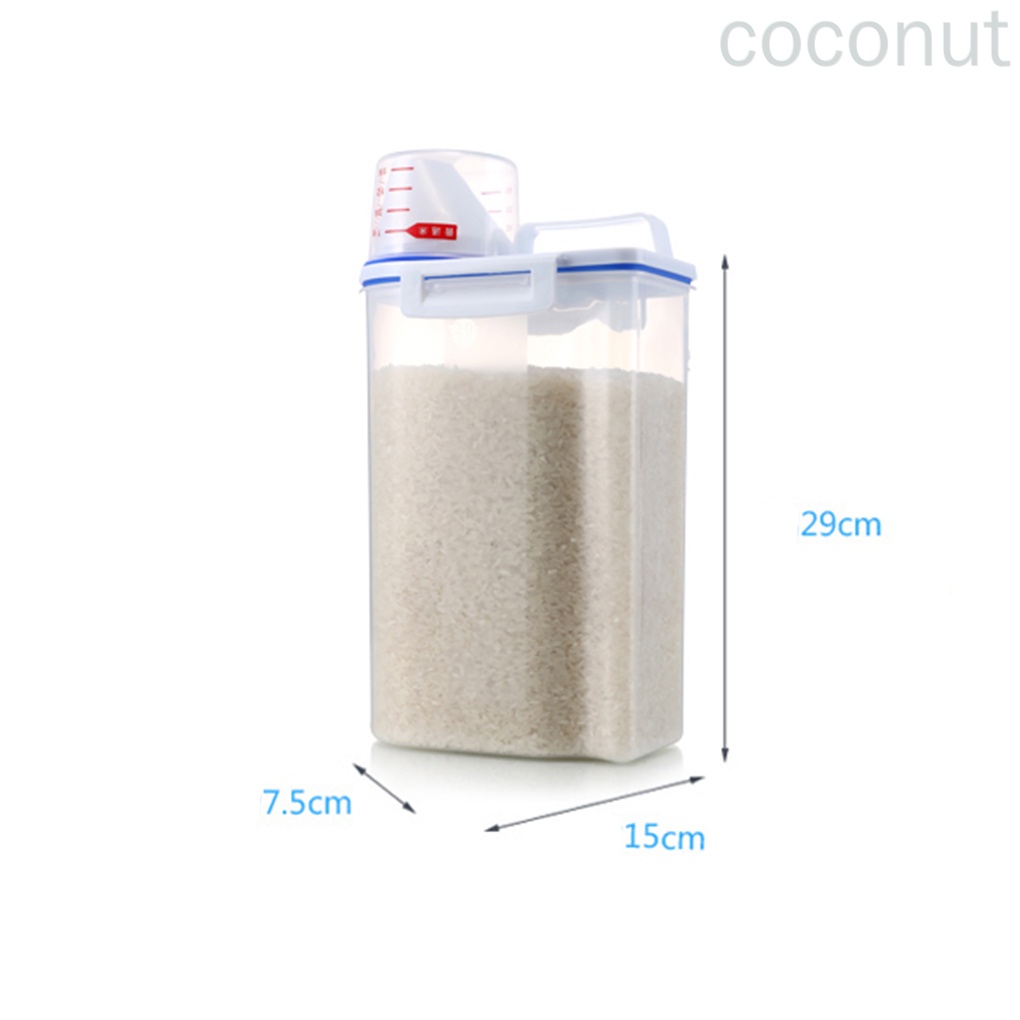 Hộp nhựa đựng gạo/ngũ cốc cho nhà bếp