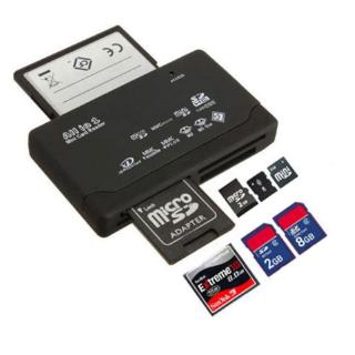 Đầu đọc thẻ nhớ USB tất cả trong một hỗ trợ Mini Micro SD SDHC M2 MMC XD CF