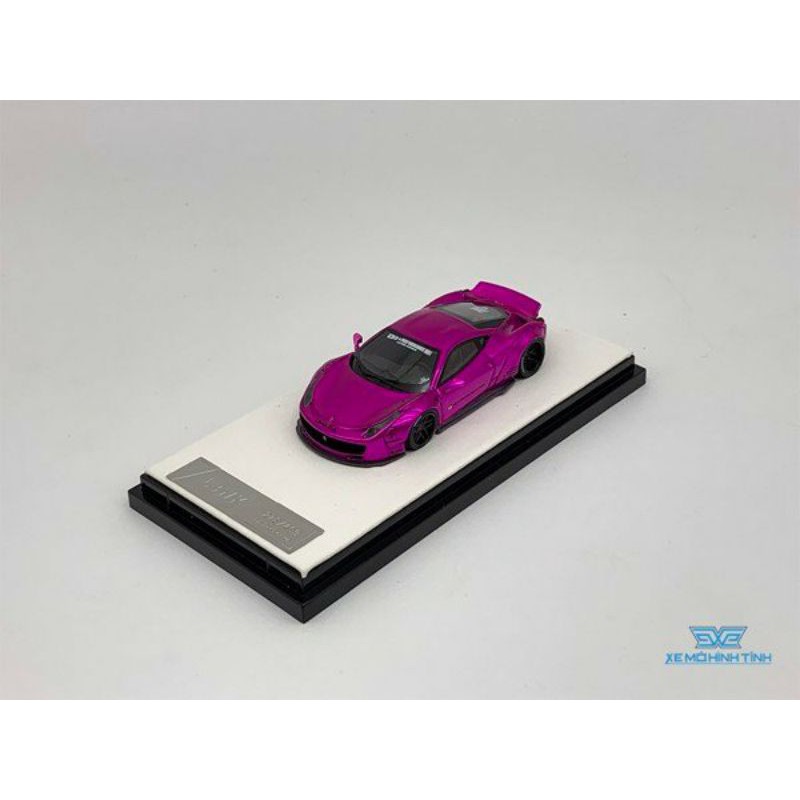 Xe Mô Hình Ferrari 458 LB Limited 499pcs Timothy Pierre và Liberty Walk 1:64 ( Hồng )&lt;br&gt;