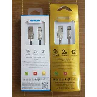 Cáp sạc Microcom, USB Micro,chất liệu dây dù cao cấp