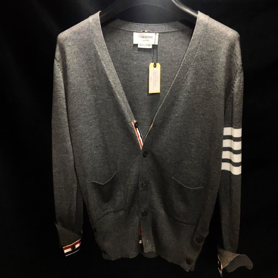 CARDIGAN THOM BROWNE - Áo Cardigan Thom Browne