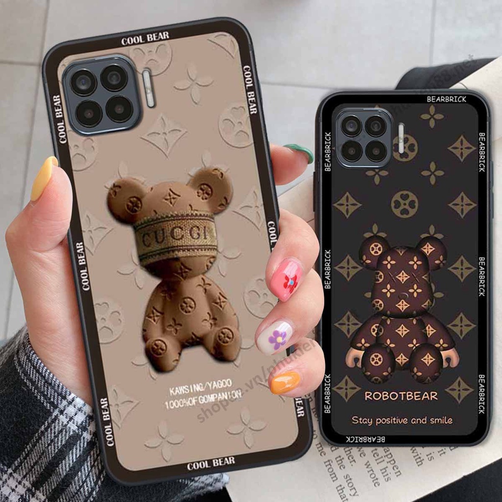 Ốp Oppo A73 / A93 bear, k@ws thương hiệu phong cách ốp lưng thời trang cao cấp