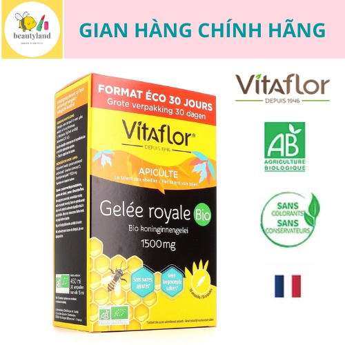Sữa Ong Chúa Vitaflor Bio 1500mg Pháp 20/ 30 ống