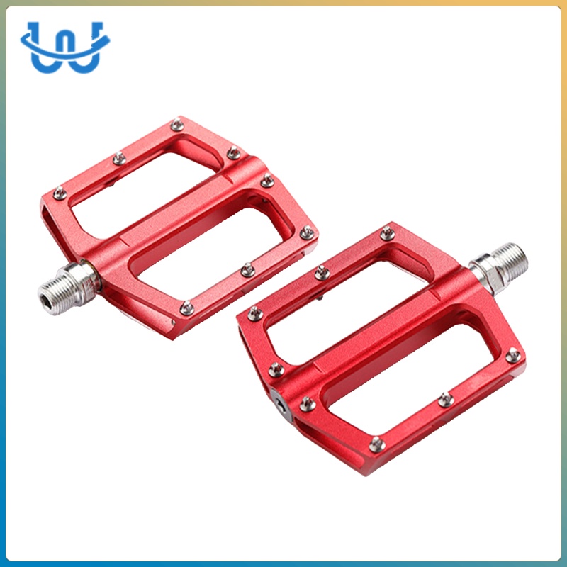 Road MTB Bike Pedals - Aluminum Alloy Bicycle Pedals - Mountain Bike Pedal with 9/16inch Platform Flat Pedals for Folding Cycling