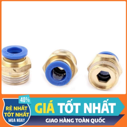 Đầu nối khí nén nhanh PC 6-01 PC8-02 PC10-03 PC12-04 PC16-04